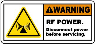 waterproof rf safety label